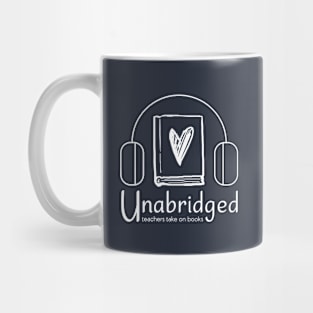 Unabridged White Logo Mug